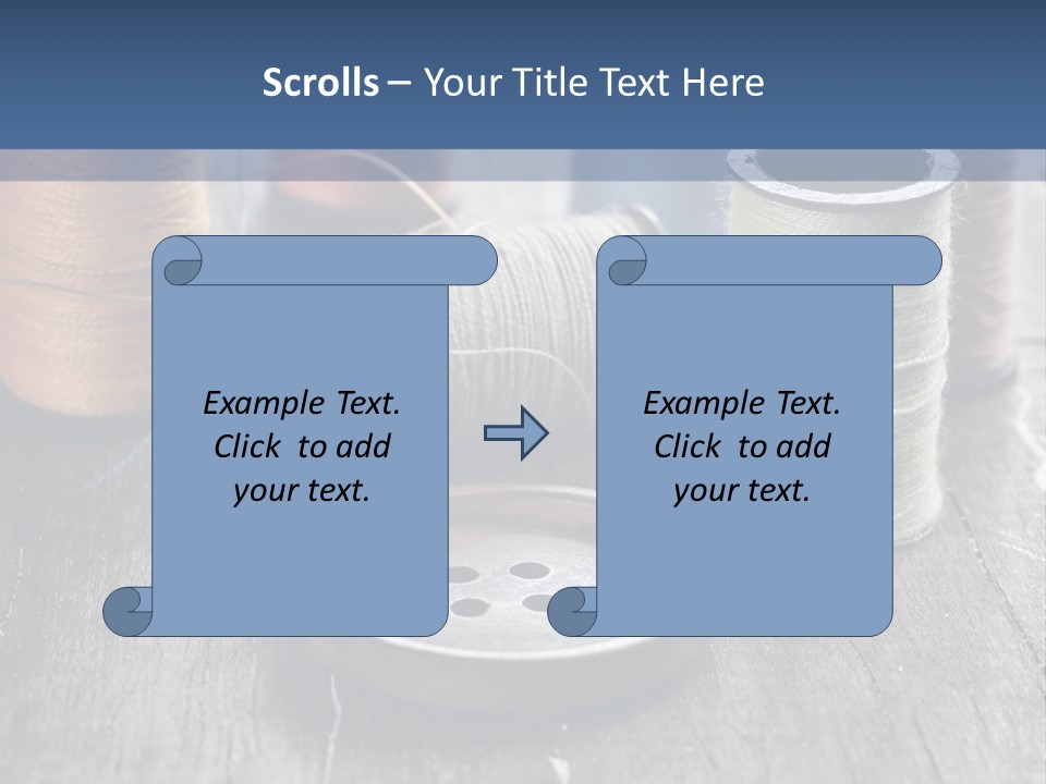 Sewing Yarn Single PowerPoint Template