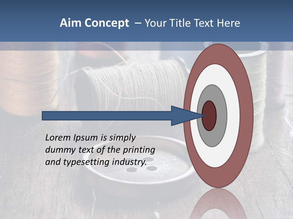 Sewing Yarn Single PowerPoint Template