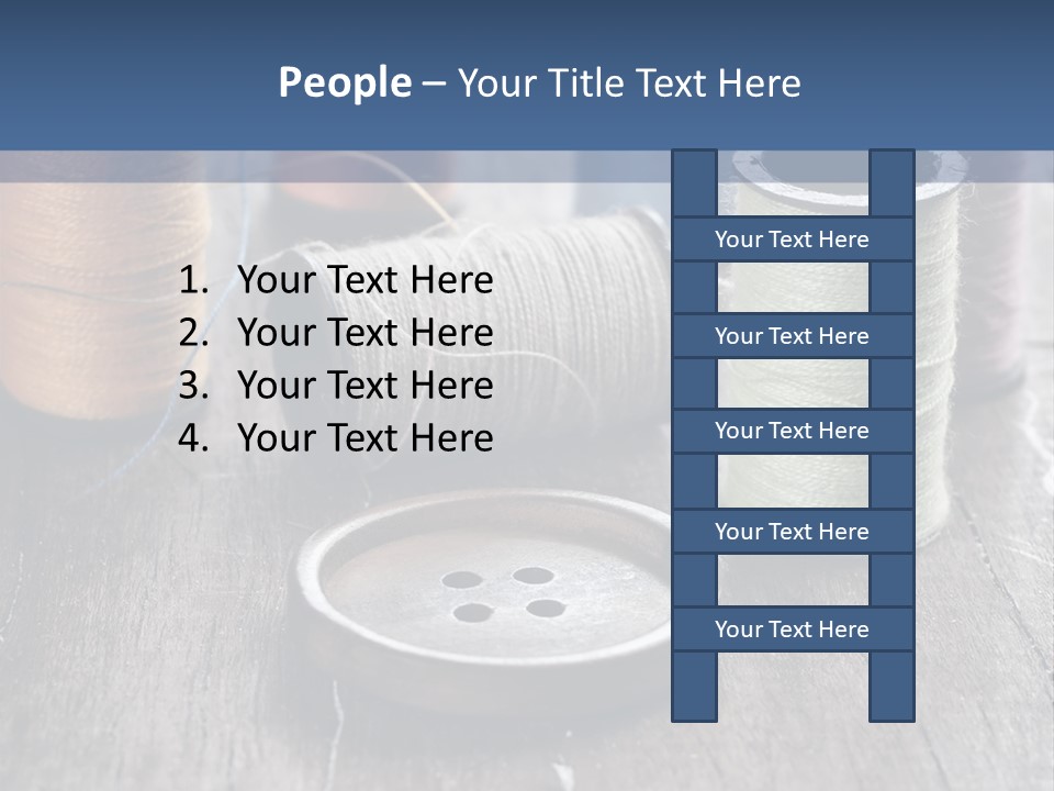 Sewing Yarn Single PowerPoint Template