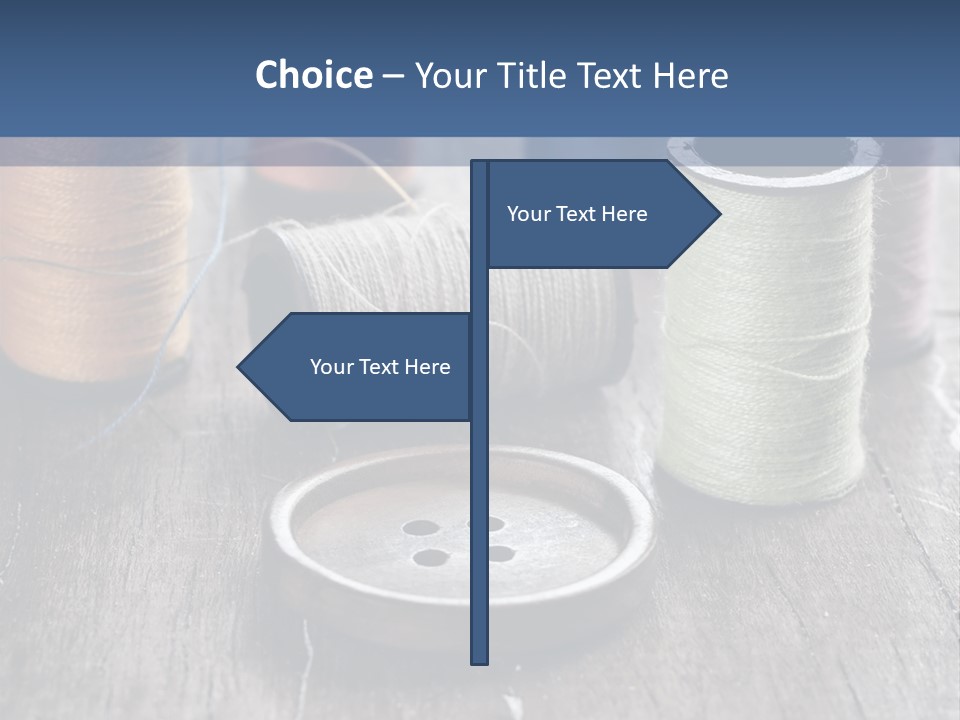 Sewing Yarn Single PowerPoint Template