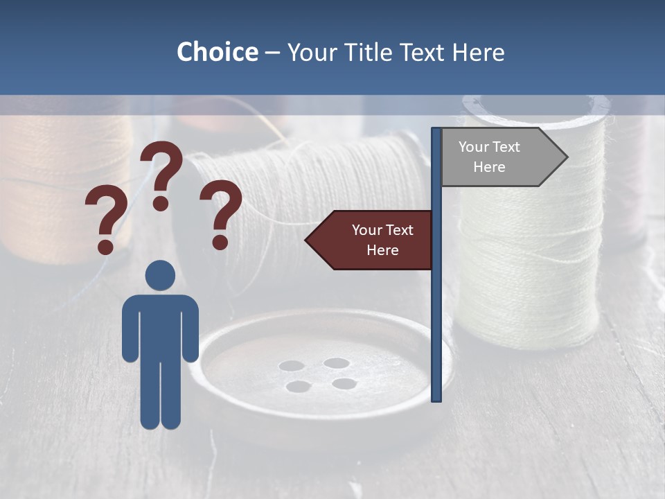 Sewing Yarn Single PowerPoint Template