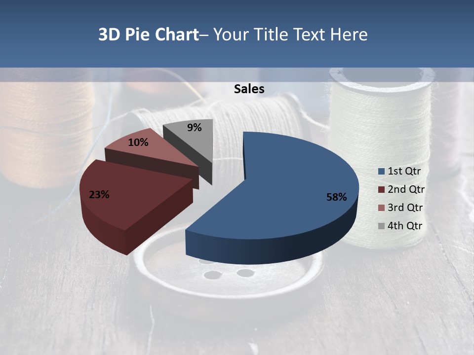 Sewing Yarn Single PowerPoint Template