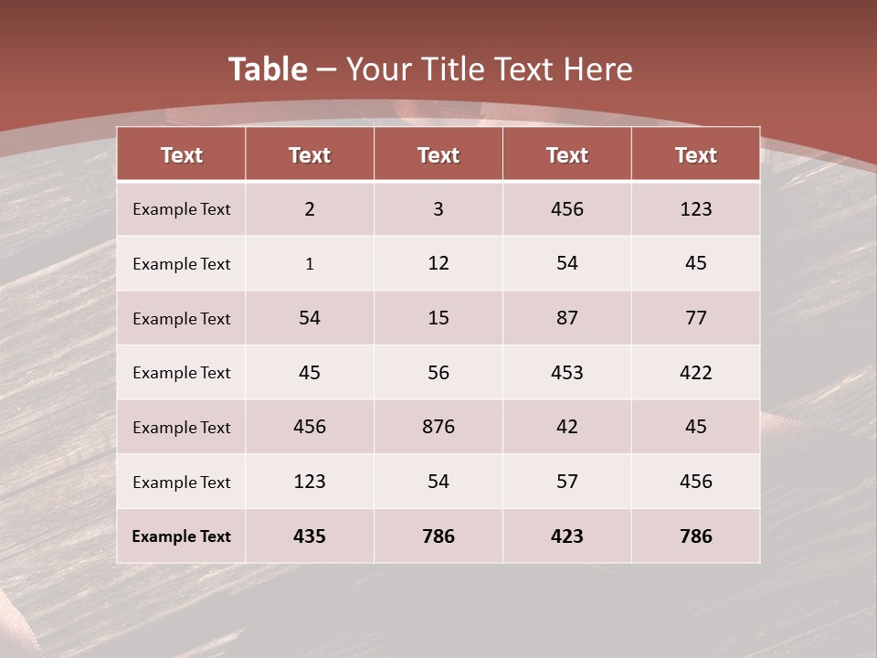 Bow Holiday Wood PowerPoint Template