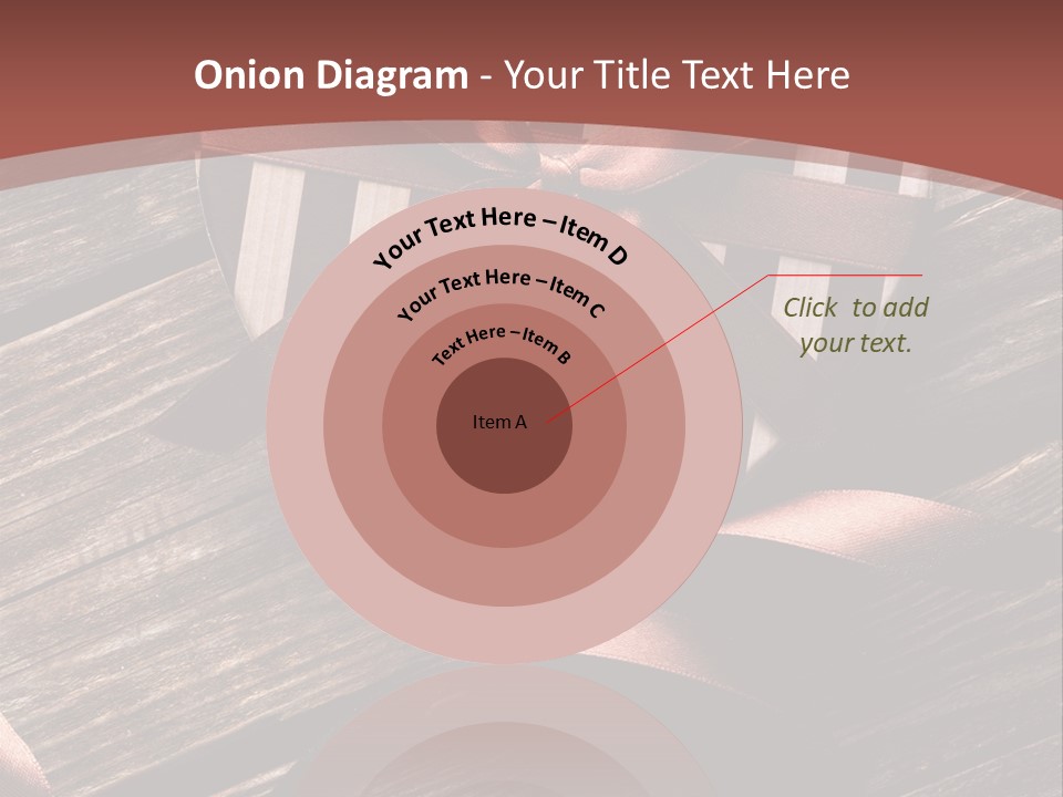 Bow Holiday Wood PowerPoint Template