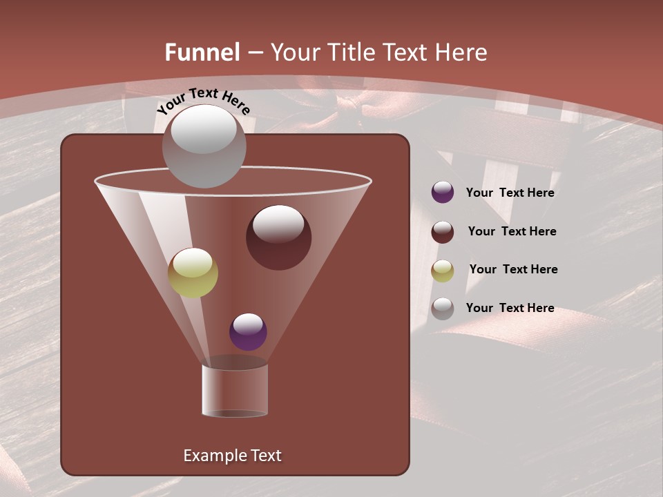 Bow Holiday Wood PowerPoint Template