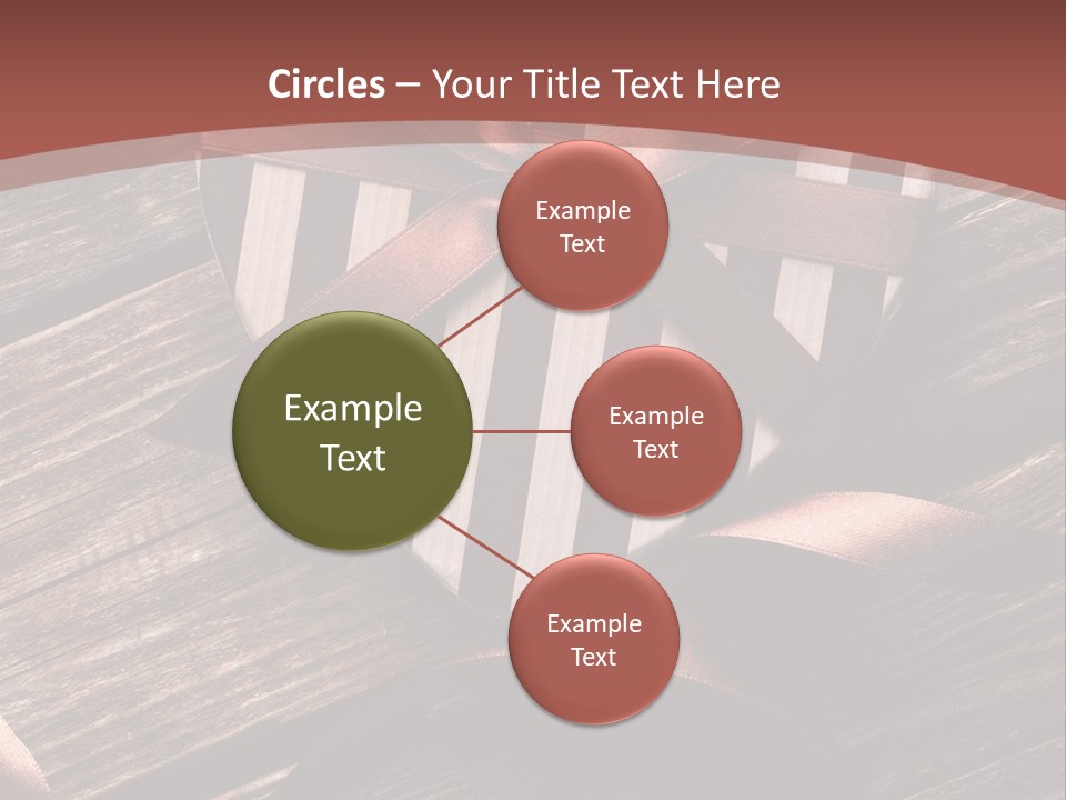 Bow Holiday Wood PowerPoint Template