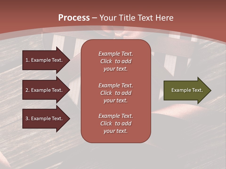 Bow Holiday Wood PowerPoint Template