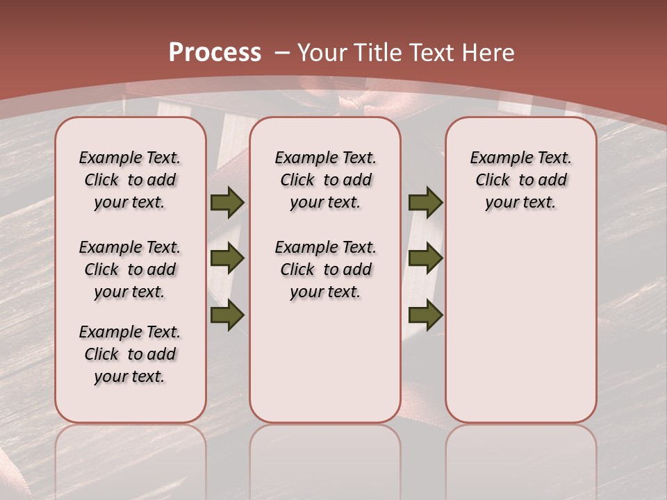 Bow Holiday Wood PowerPoint Template