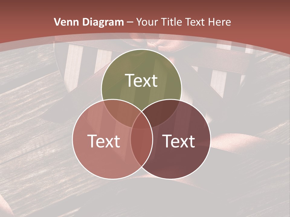 Bow Holiday Wood PowerPoint Template