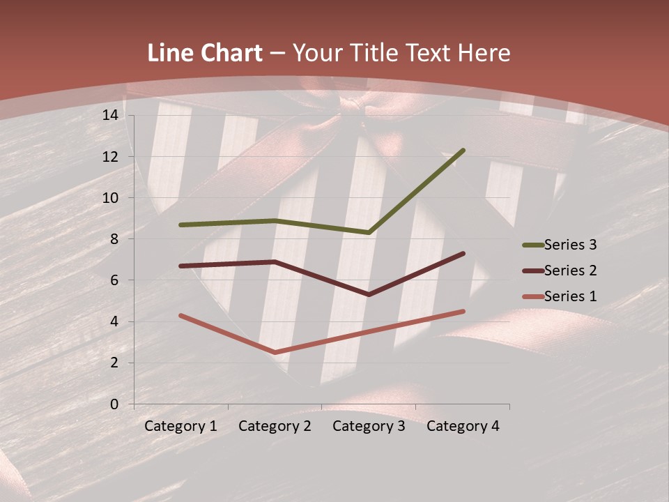 Bow Holiday Wood PowerPoint Template