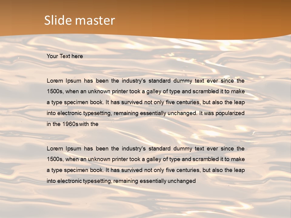 Seamless Ripple Aqua PowerPoint Template