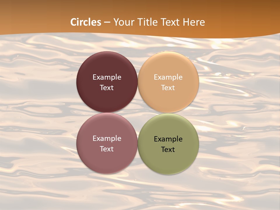 Seamless Ripple Aqua PowerPoint Template