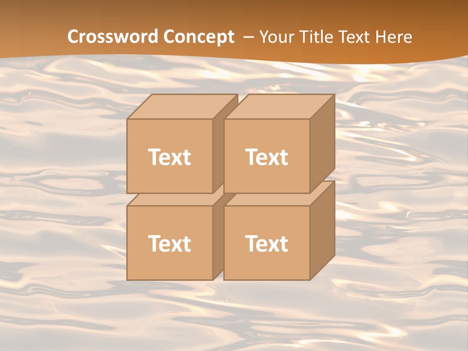 Seamless Ripple Aqua PowerPoint Template