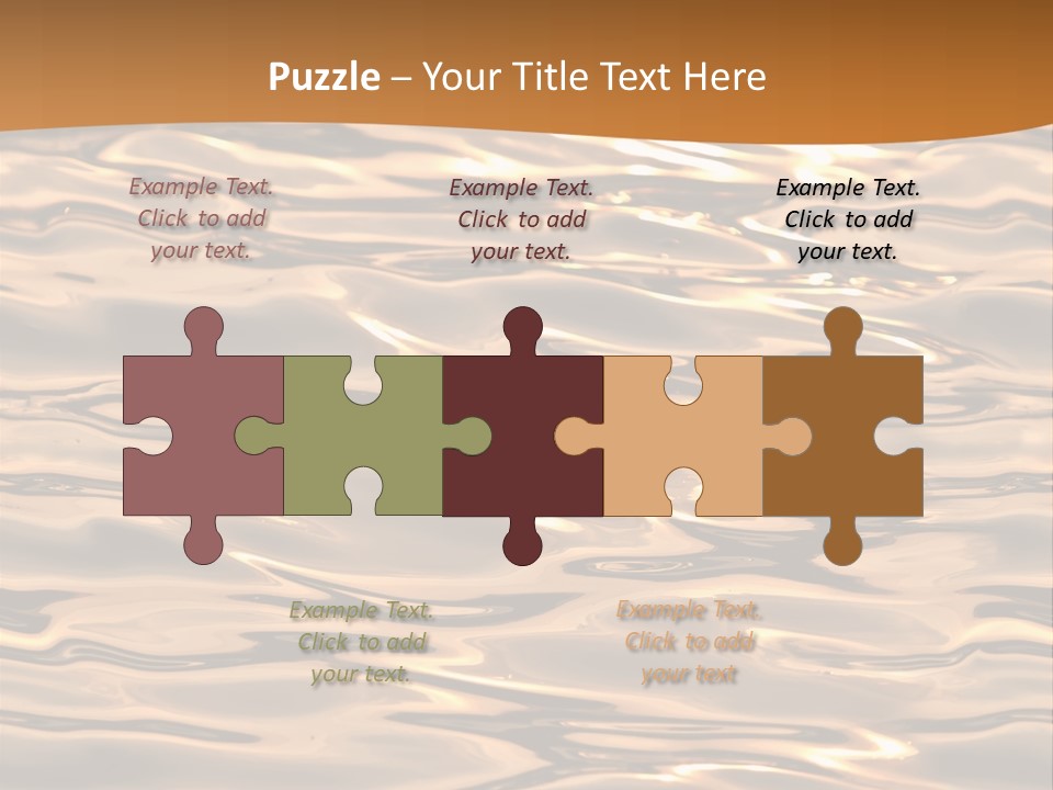 Seamless Ripple Aqua PowerPoint Template