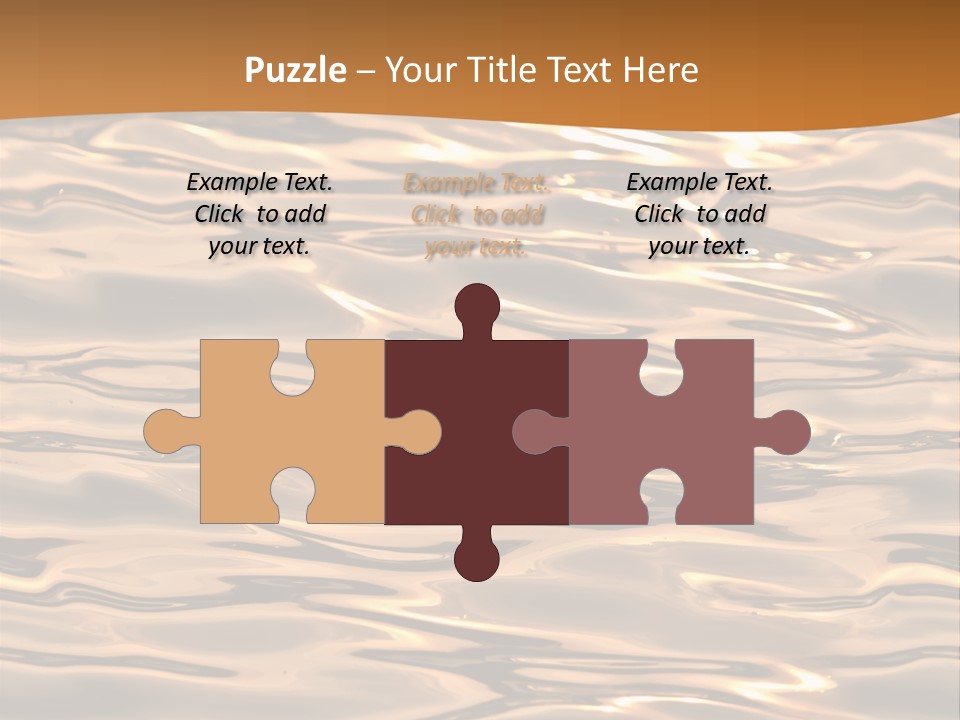 Seamless Ripple Aqua PowerPoint Template