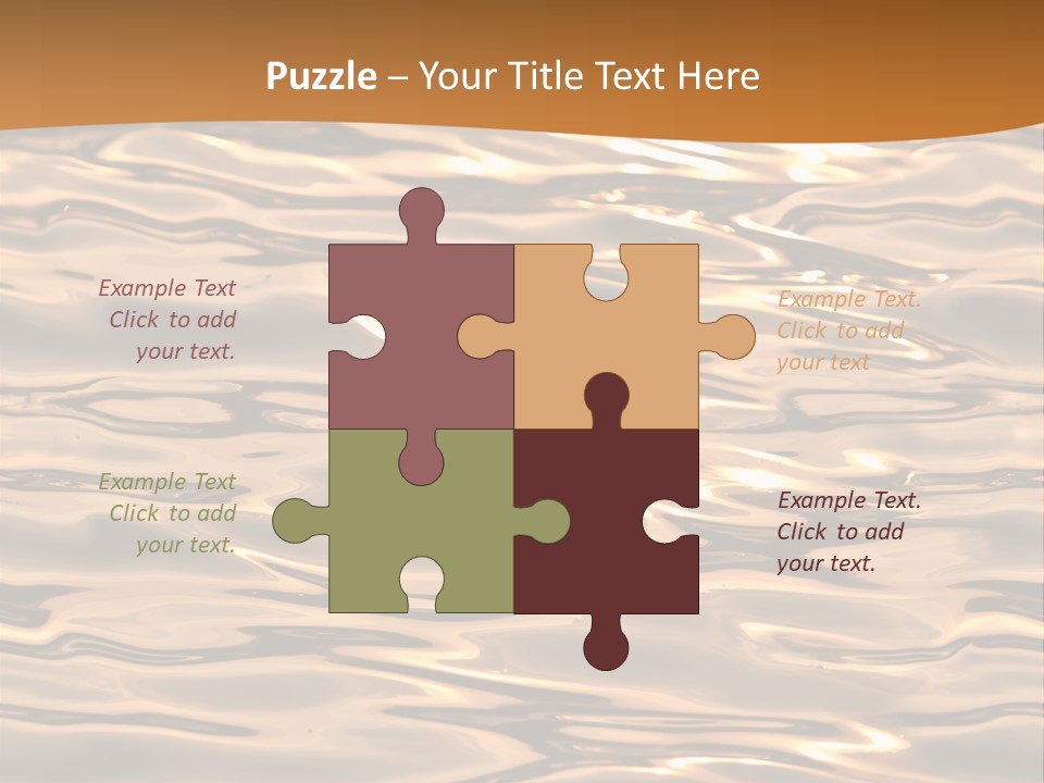 Seamless Ripple Aqua PowerPoint Template