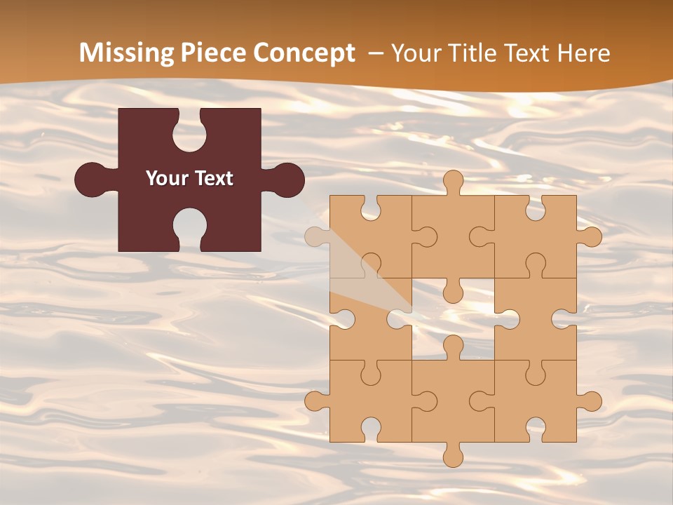 Seamless Ripple Aqua PowerPoint Template