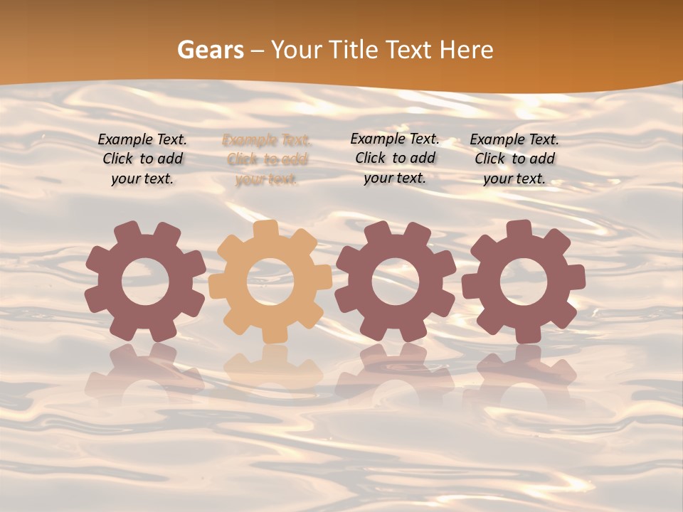 Seamless Ripple Aqua PowerPoint Template