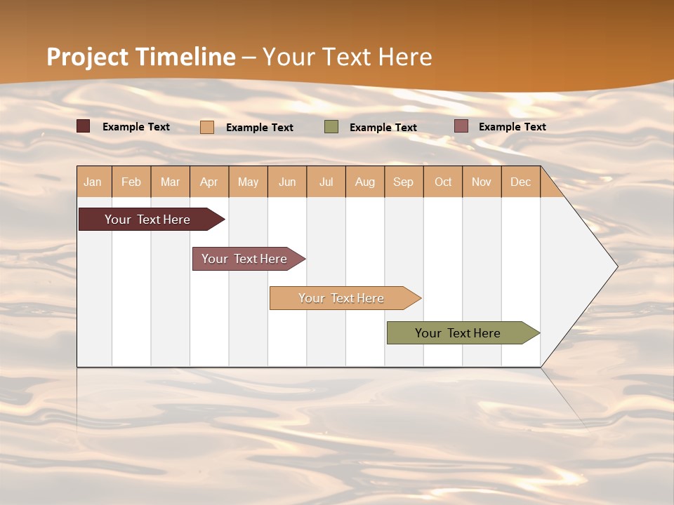 Seamless Ripple Aqua PowerPoint Template