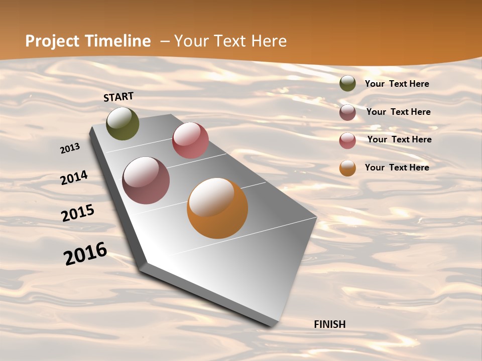 Seamless Ripple Aqua PowerPoint Template