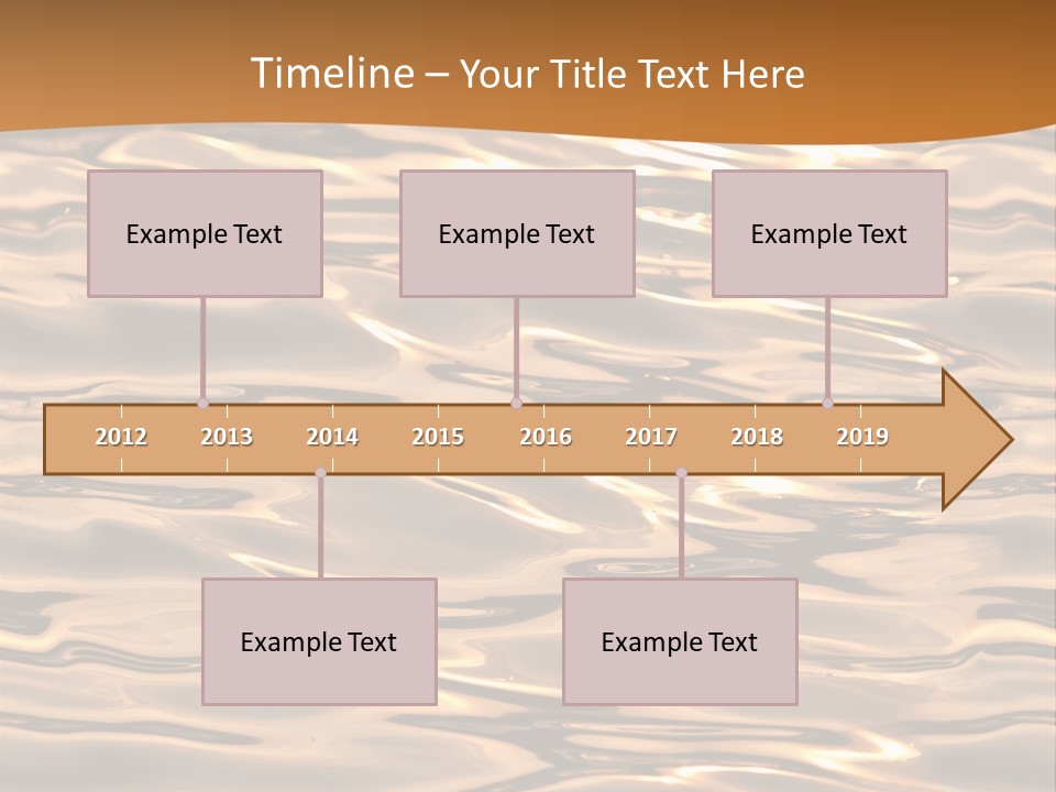 Seamless Ripple Aqua PowerPoint Template