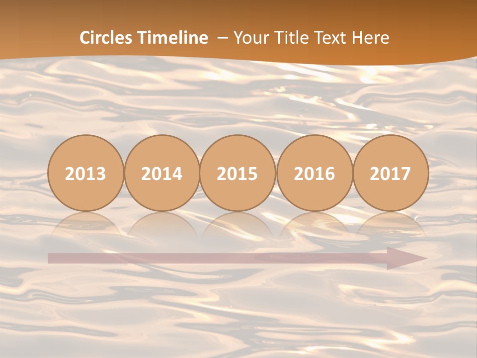 Seamless Ripple Aqua PowerPoint Template