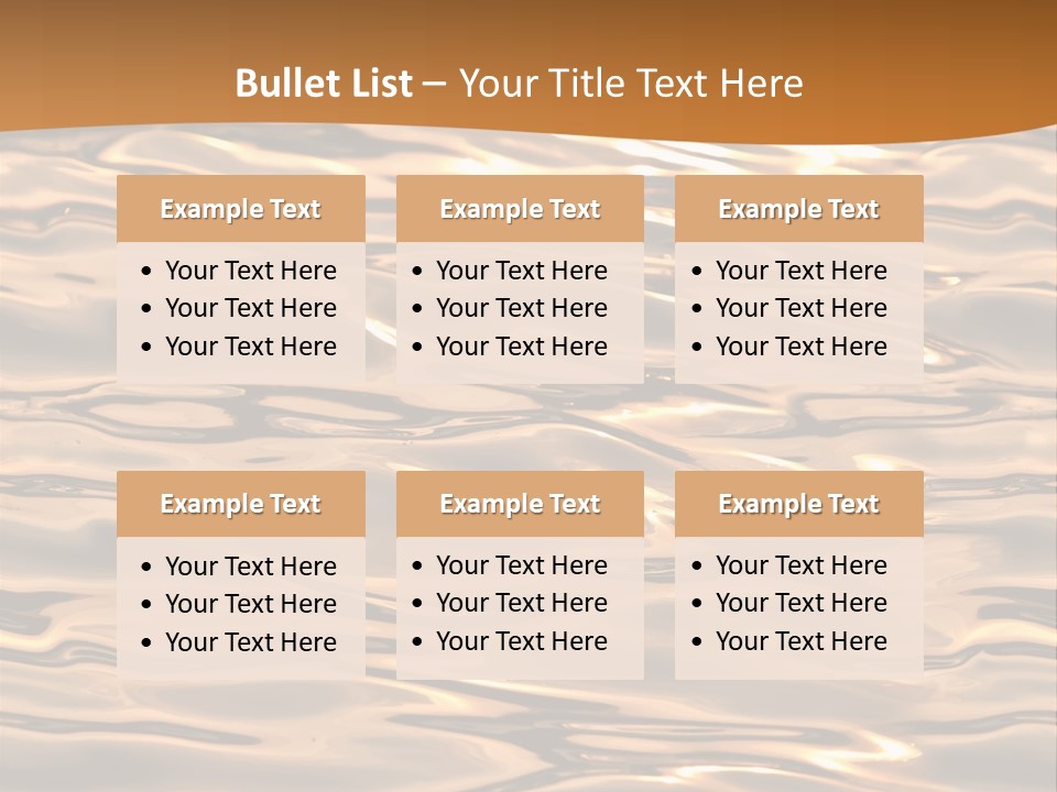 Seamless Ripple Aqua PowerPoint Template