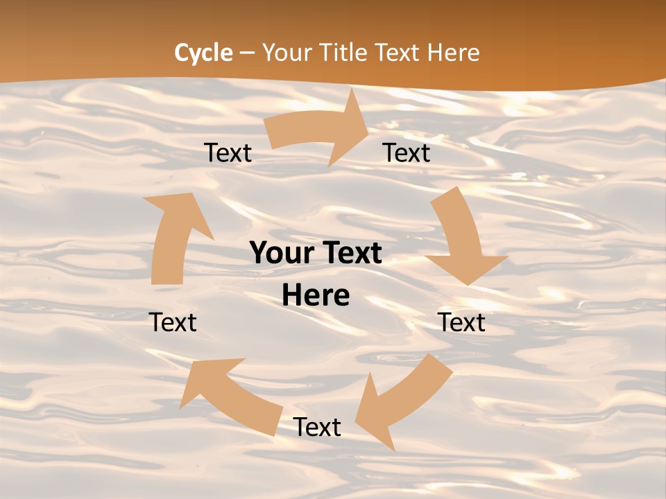 Seamless Ripple Aqua PowerPoint Template