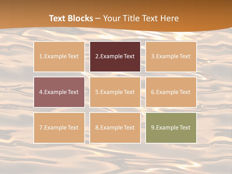 Seamless Ripple Aqua PowerPoint Template