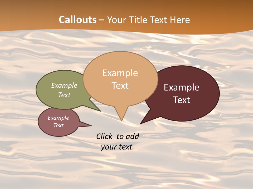 Seamless Ripple Aqua PowerPoint Template
