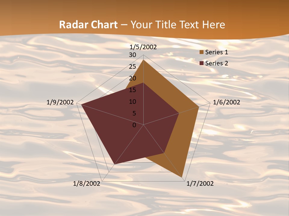 Seamless Ripple Aqua PowerPoint Template