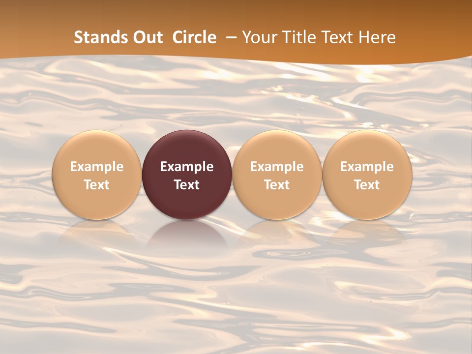 Seamless Ripple Aqua PowerPoint Template