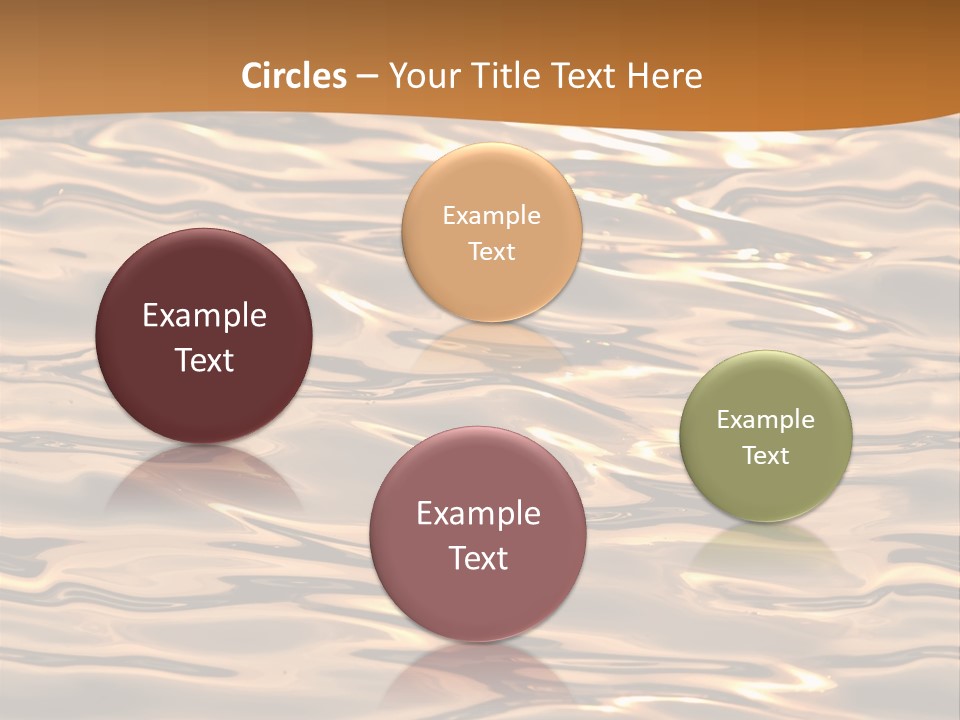 Seamless Ripple Aqua PowerPoint Template