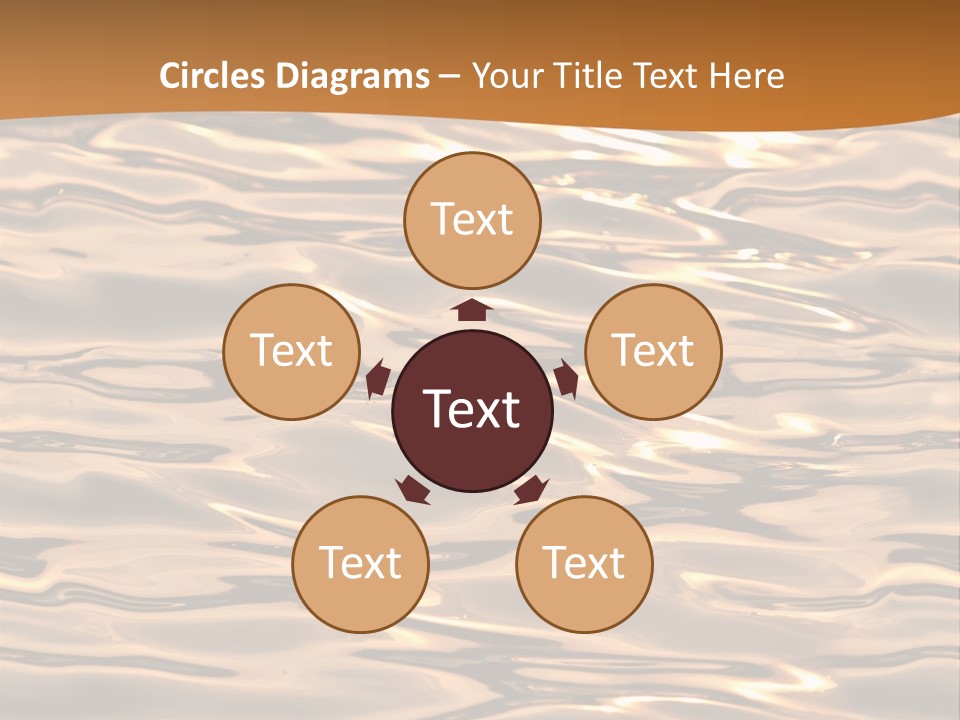 Seamless Ripple Aqua PowerPoint Template