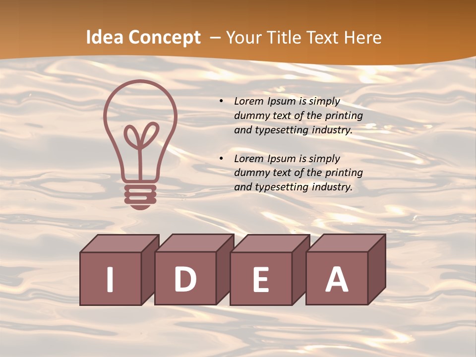 Seamless Ripple Aqua PowerPoint Template