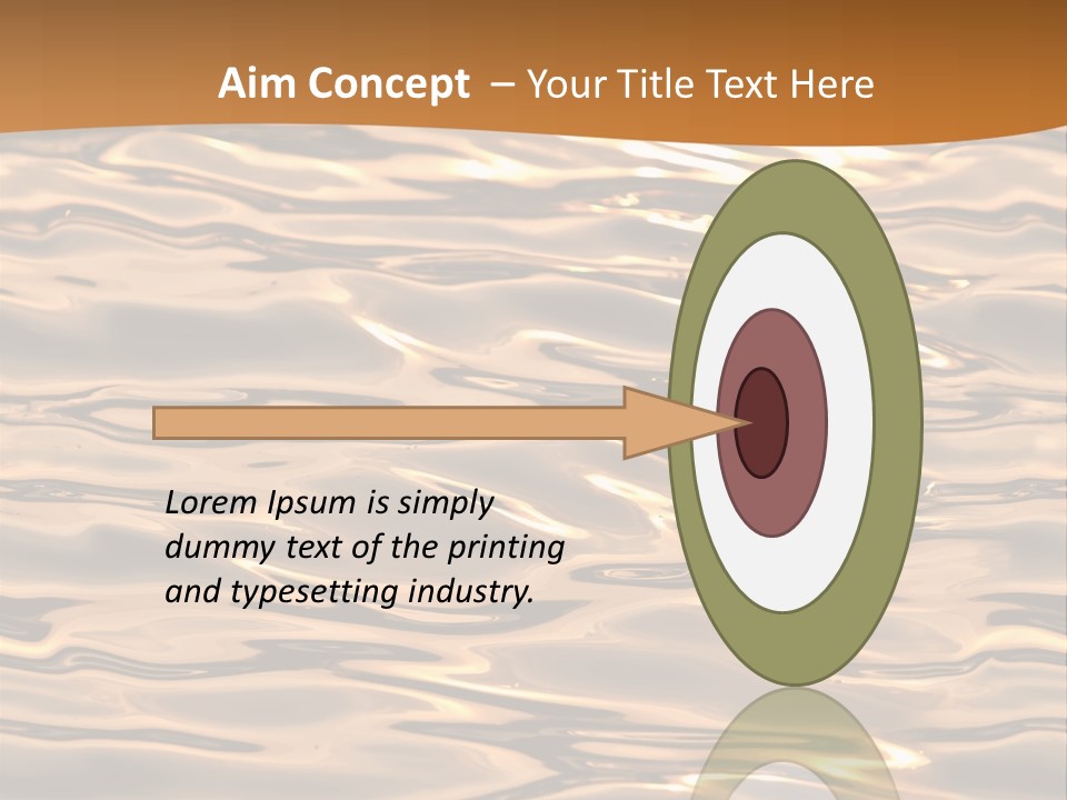 Seamless Ripple Aqua PowerPoint Template