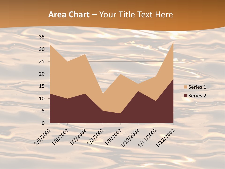 Seamless Ripple Aqua PowerPoint Template