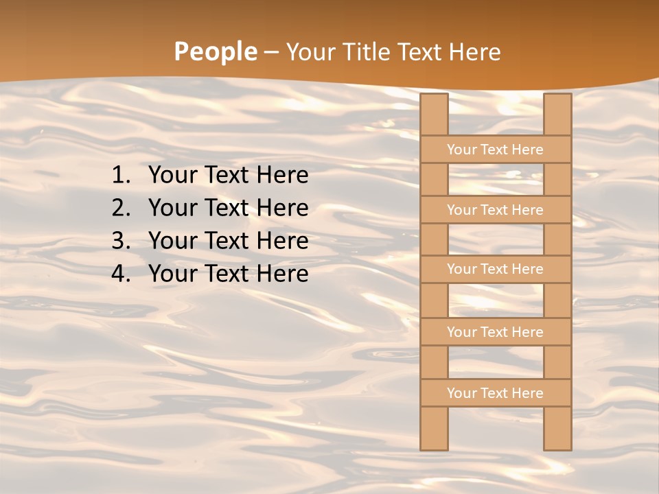 Seamless Ripple Aqua PowerPoint Template