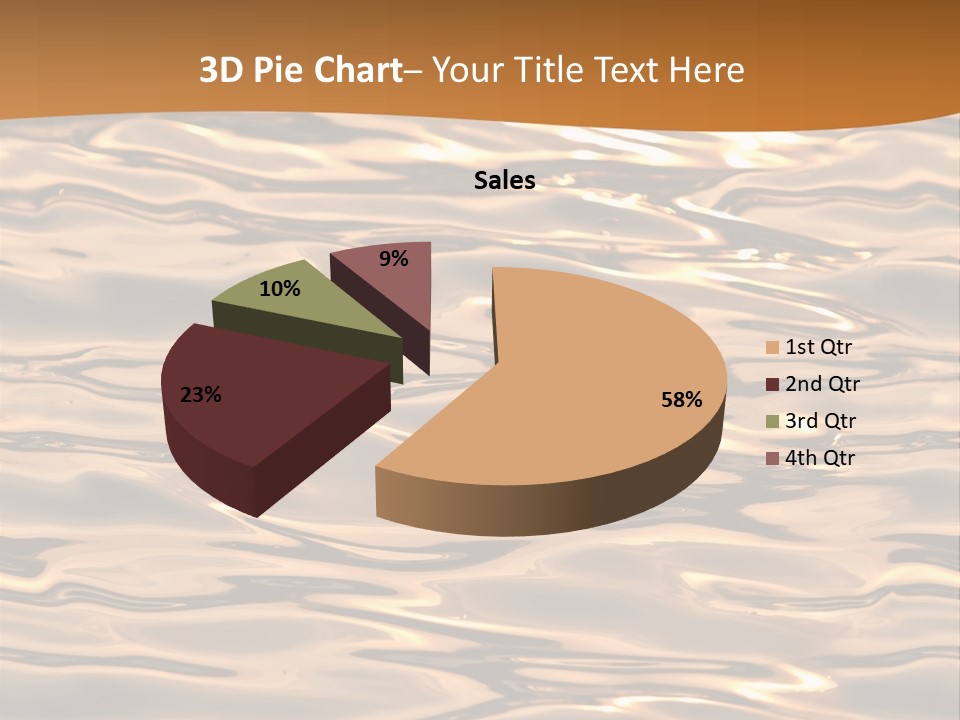 Seamless Ripple Aqua PowerPoint Template