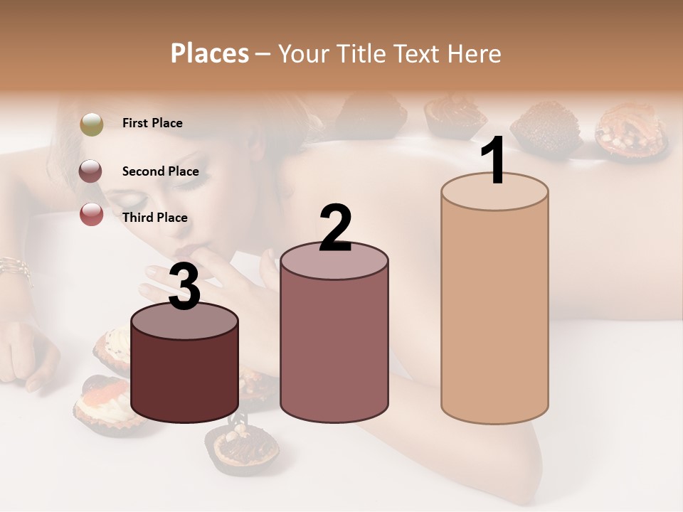 Woman Happy Nude PowerPoint Template