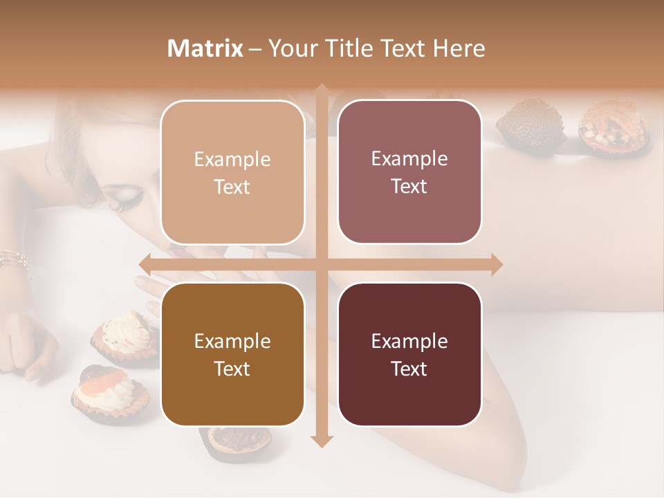 Woman Happy Nude PowerPoint Template