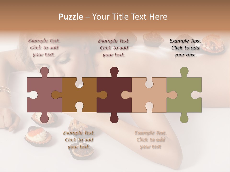 Woman Happy Nude PowerPoint Template