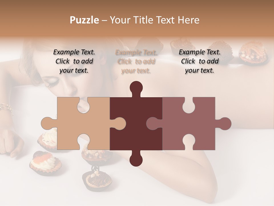 Woman Happy Nude PowerPoint Template