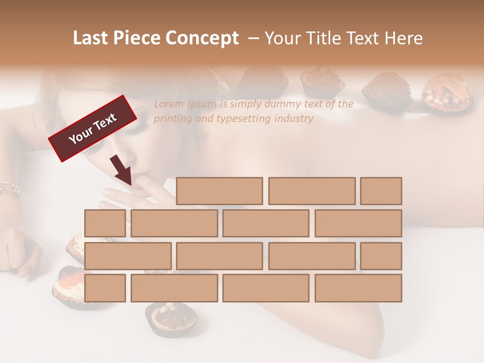 Woman Happy Nude PowerPoint Template