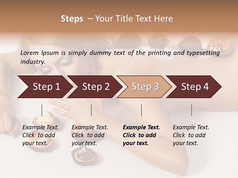 Woman Happy Nude PowerPoint Template