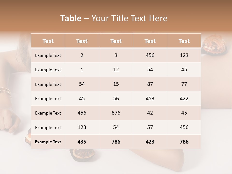 Woman Happy Nude PowerPoint Template