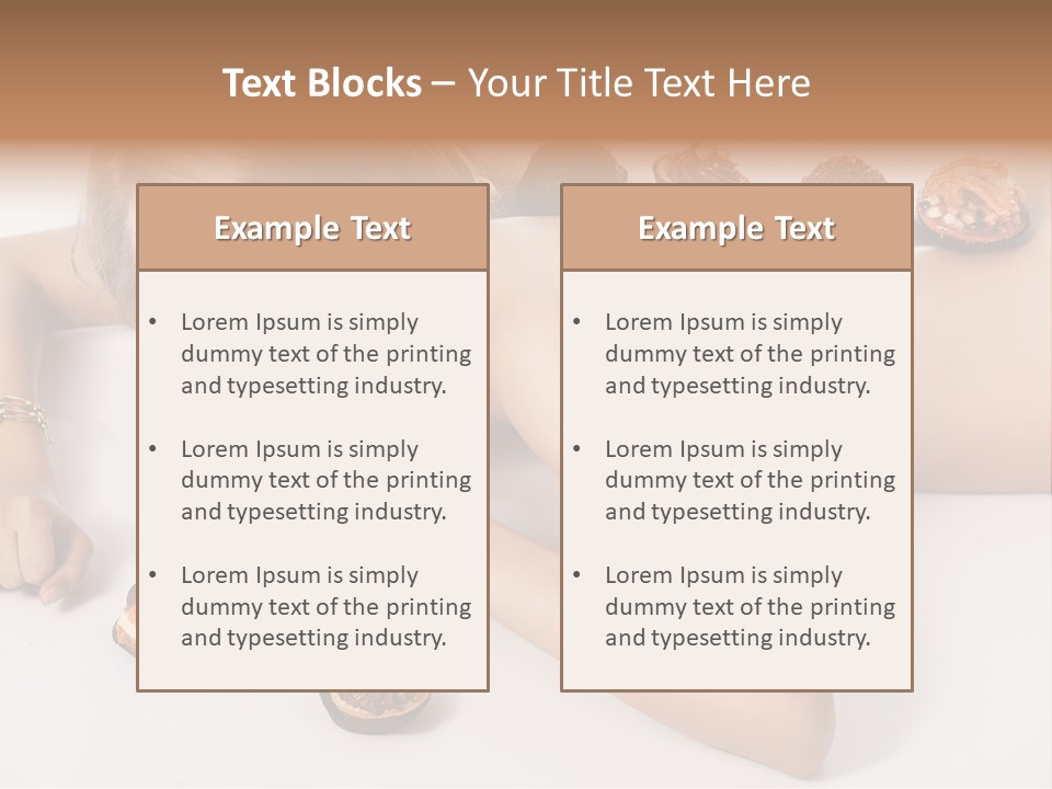 Woman Happy Nude PowerPoint Template