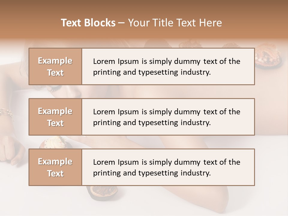 Woman Happy Nude PowerPoint Template