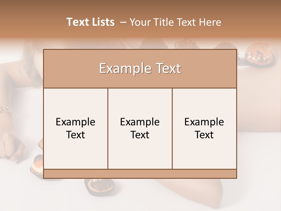 Woman Happy Nude PowerPoint Template