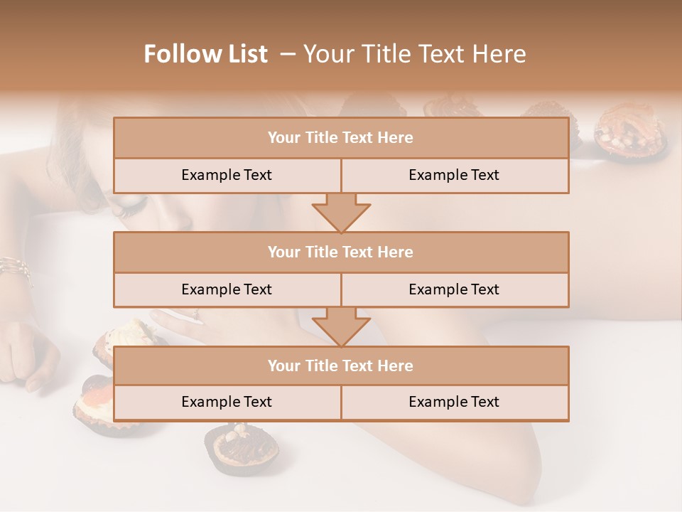 Woman Happy Nude PowerPoint Template